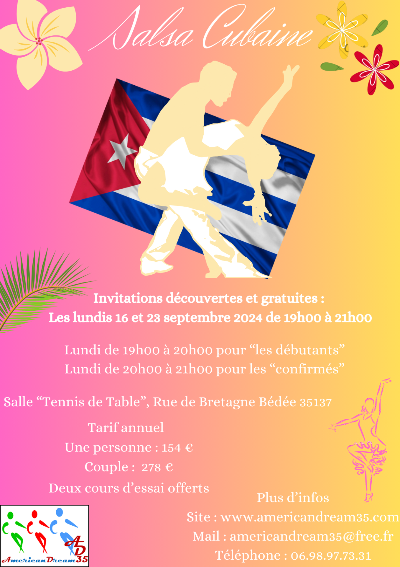 Affiche porte ouverte salsa 20242025