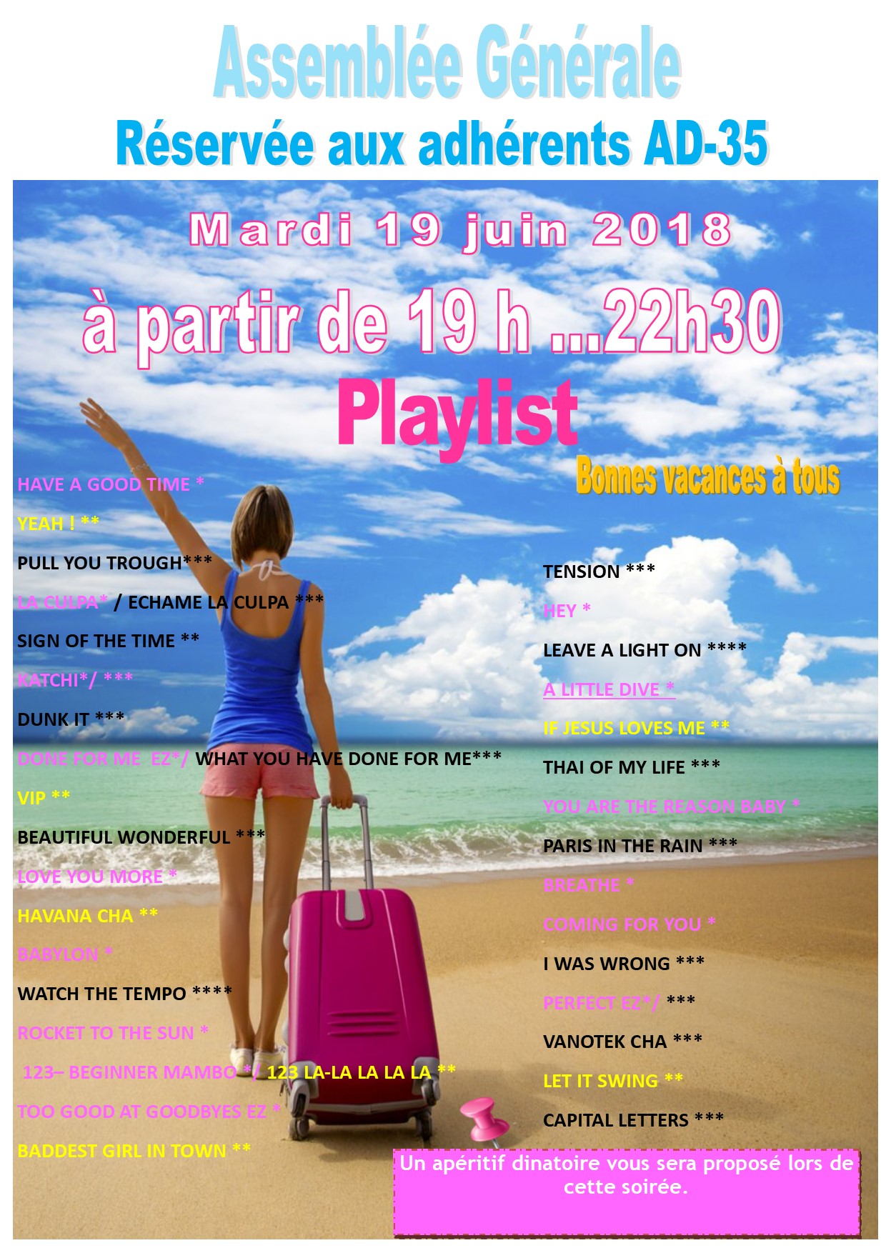Playlist du 19 juin 2018